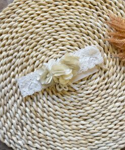 Fascia per capelli pizzo roselline Pure