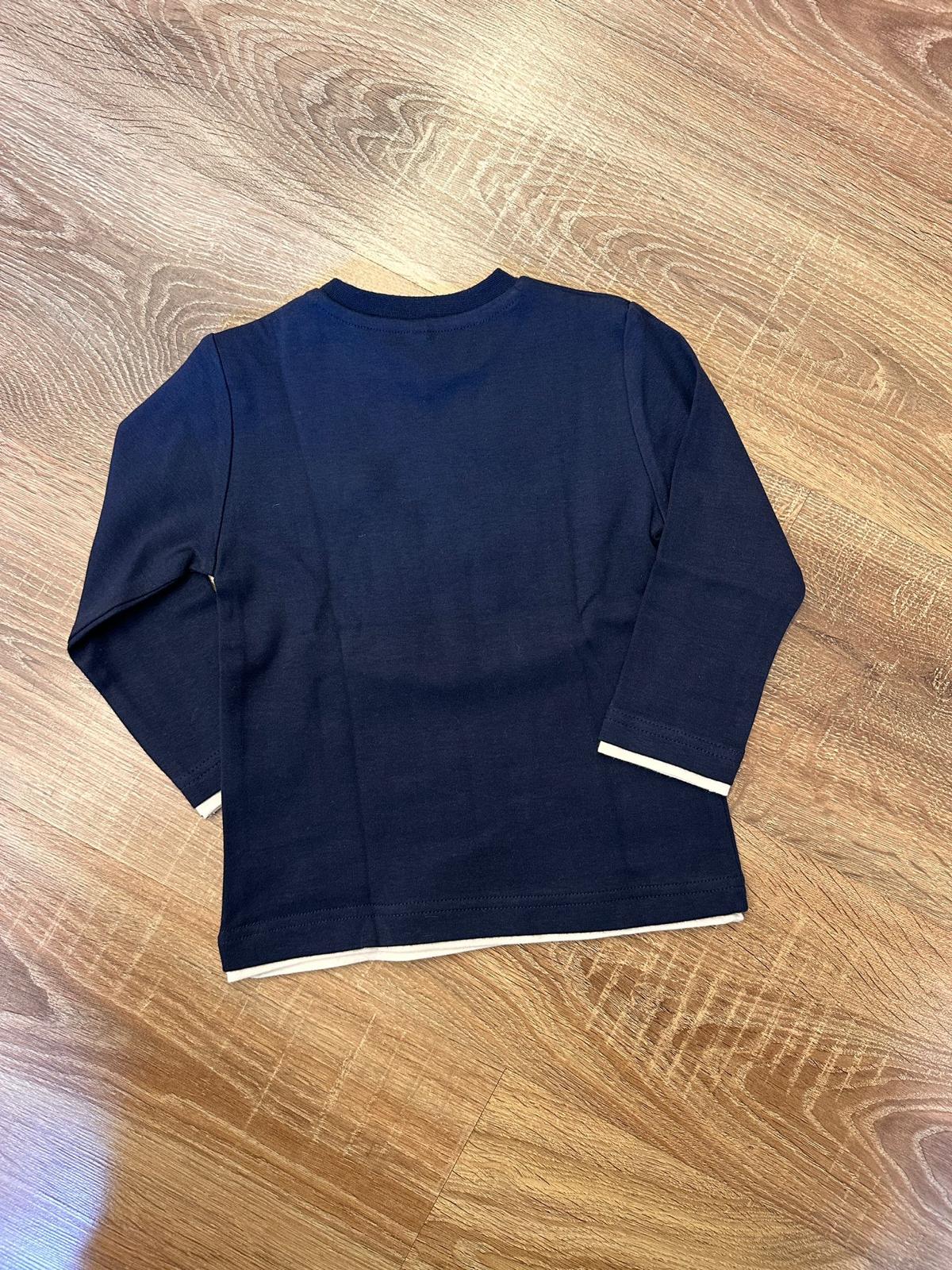 T-shirt blu Hi Birba - immagine 3
