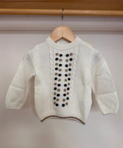 Maglioncino in tricot panna Pure