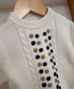 Alternative view of Maglioncino in tricot panna Pure