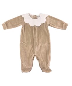 Tutina in ciniglia beige Pappa e Latte