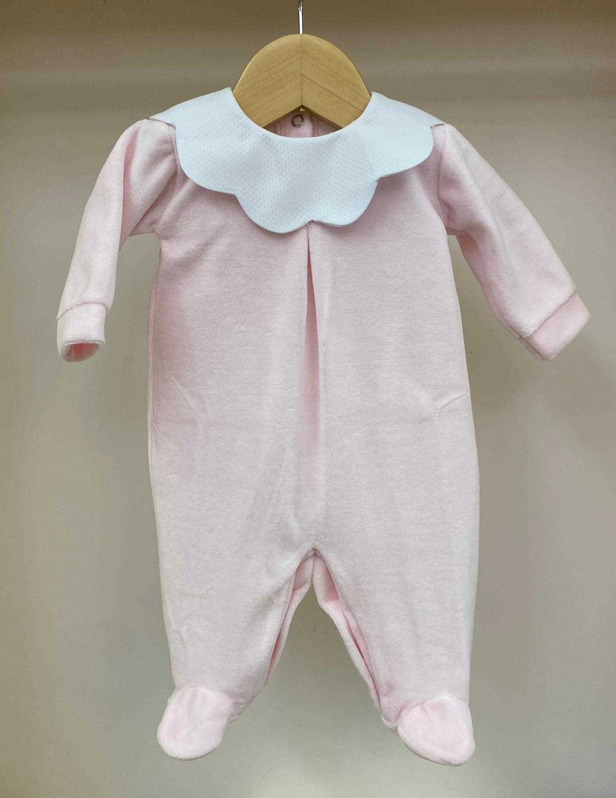 Tutina in ciniglia rosa chiaro Pappa e Latte