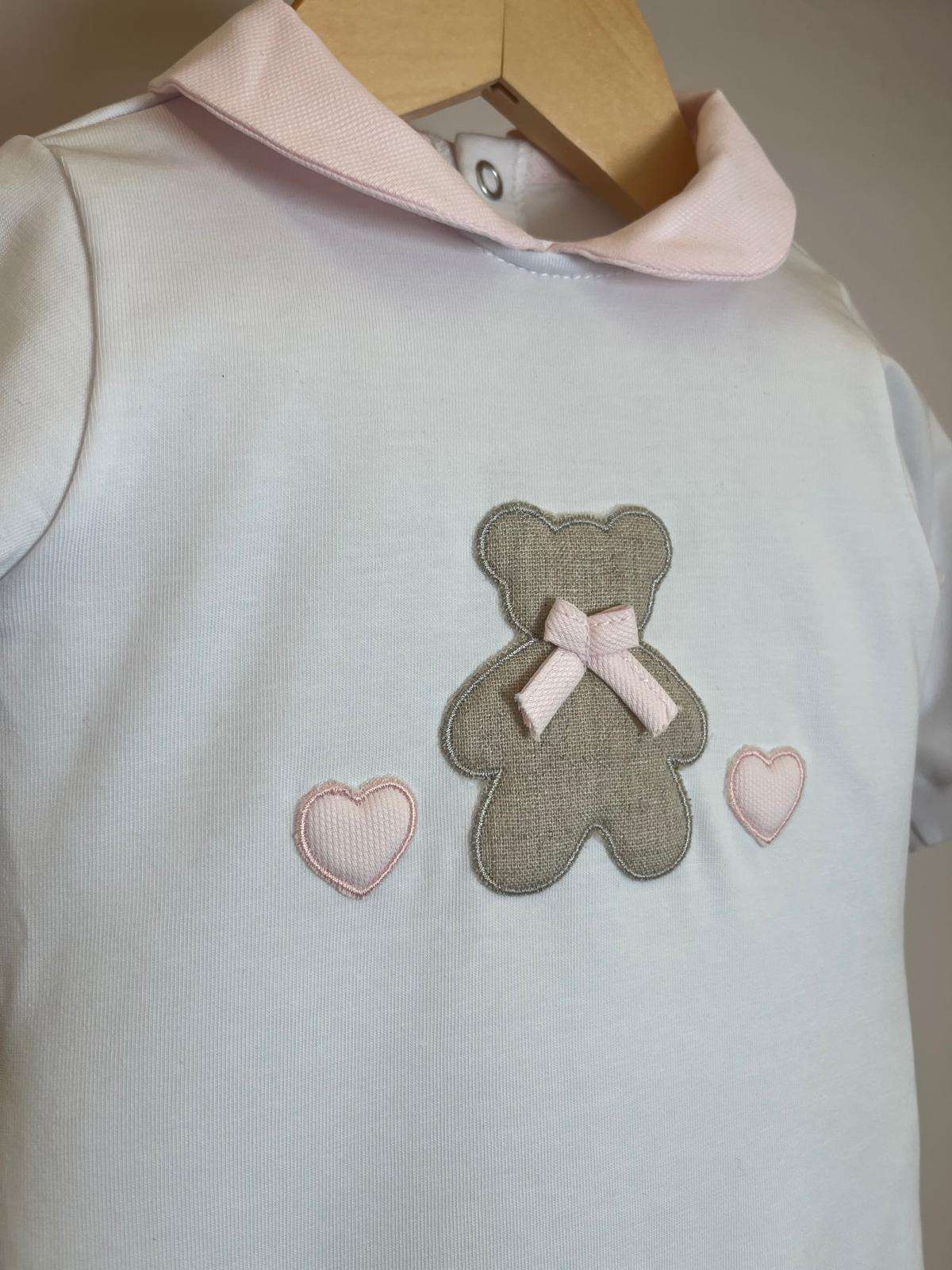 Tutina orso con cuore rosa - immagine 2