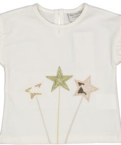T-shirt con stelline oro Birba