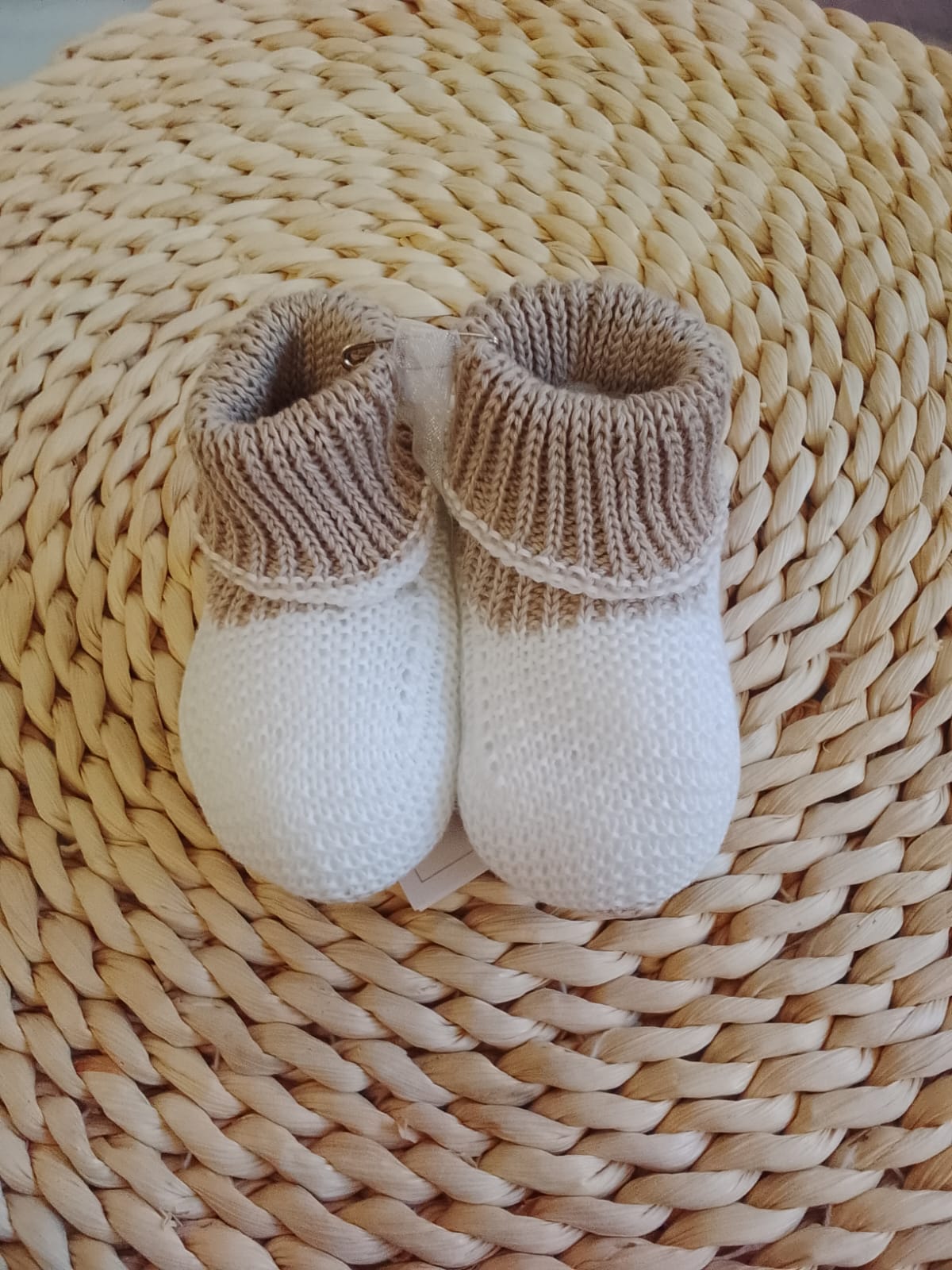 Babbucce bianco e tortora I Delfi