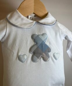 Alternative view of Body orso tartan celeste