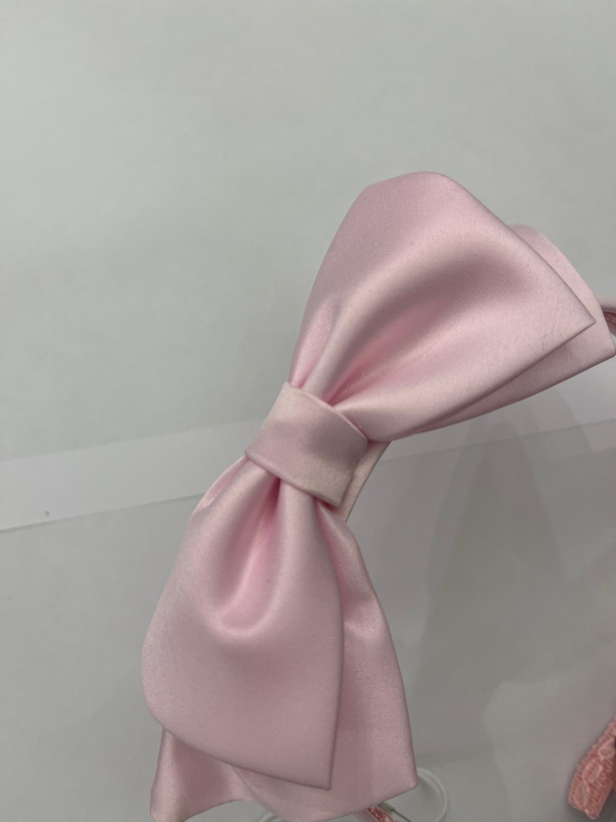 Cerchietto fiocco rosa Ambarabà - immagine 2
