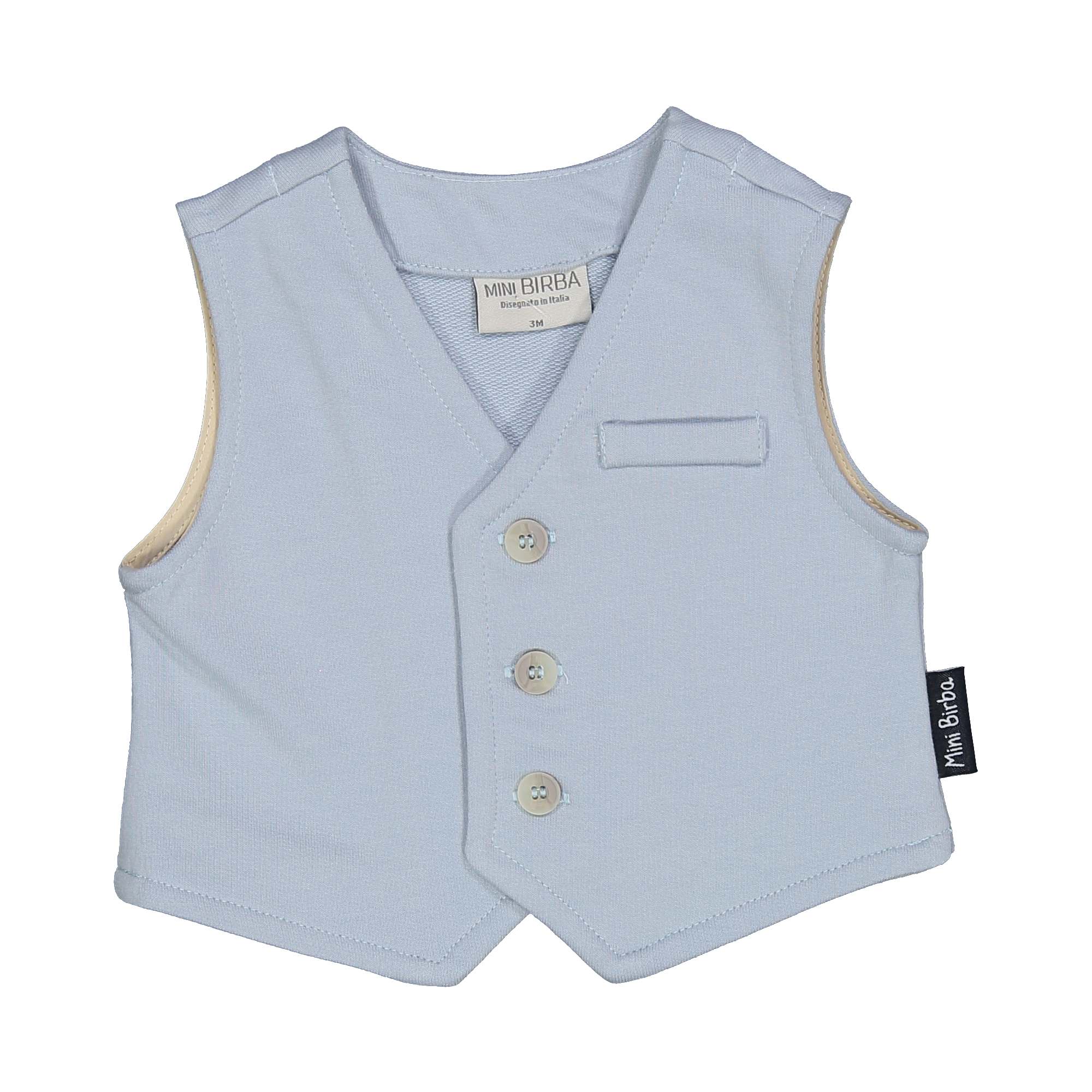 Gilet celeste polvere Birba