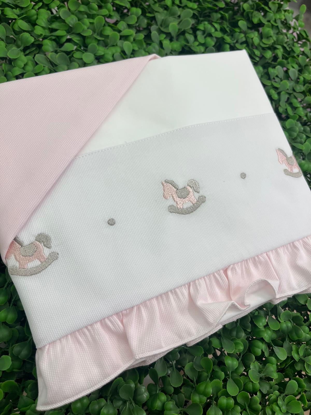 Lenzuola cavalluccio rosa - immagine 2