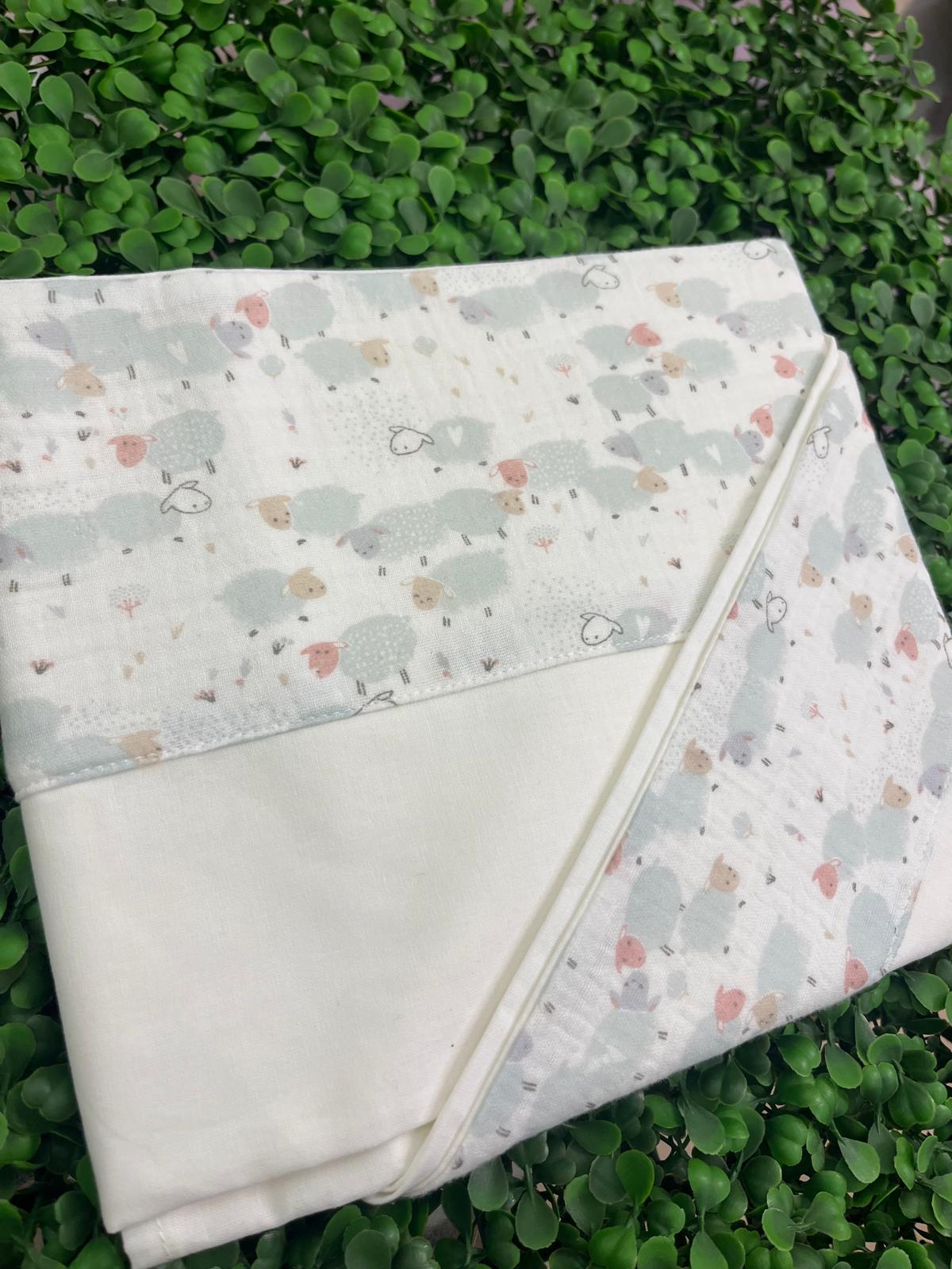 Set Lenzuola 3 pezzi pecore bianco - immagine 2