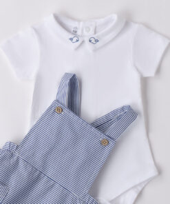 Alternative view of Salopette e polo balena Minibanda