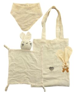 Set borsa, dou dou, bavetta e massaggiagengive