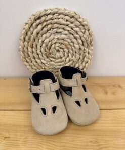 Scarpe culla occhio di bue beige Ambarabà