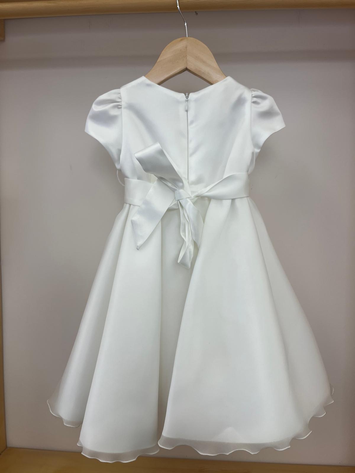Abito bianco con fiori Ambarabà - immagine 3