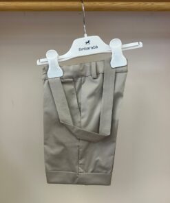 Bermuda con bretelle beige Ambarabà