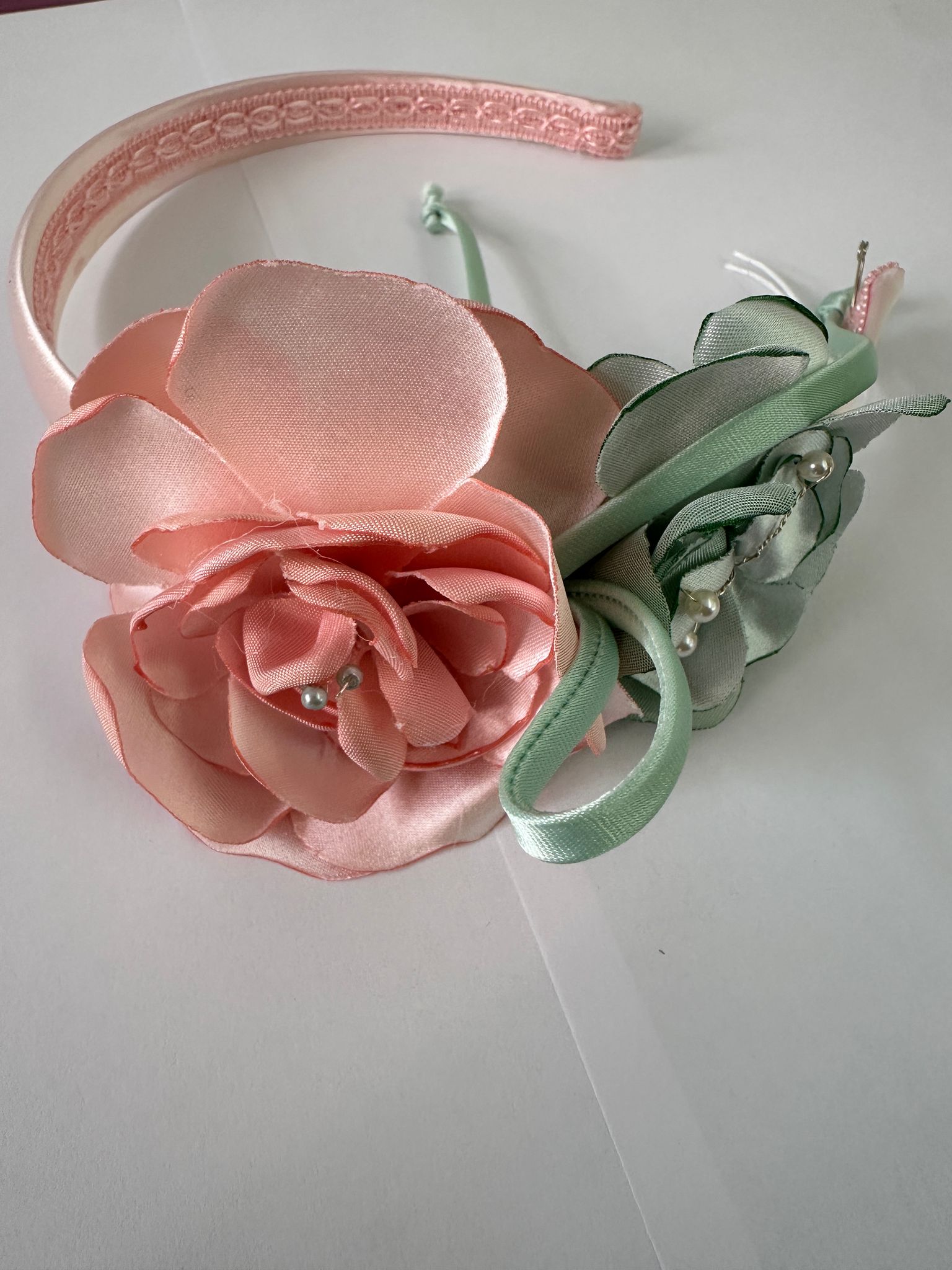 Cerchietto rosa e verde Ambarabà - immagine 2
