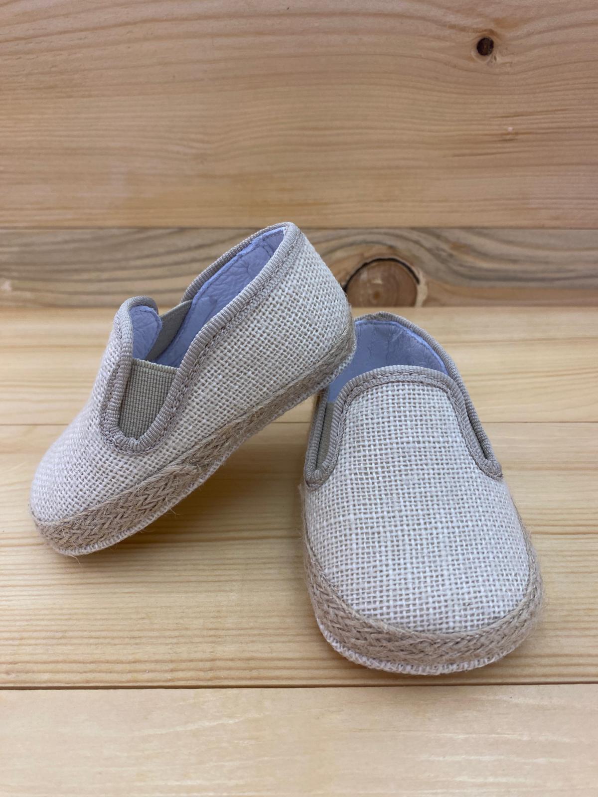 Scarpe culla in lino Panyno - immagine 2
