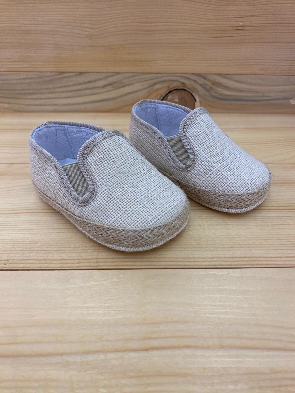Scarpe culla in lino Panyno - immagine 3