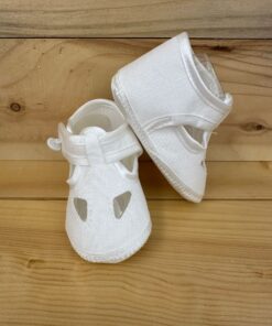 Alternative view of Scarpe culla occhio di bue bianco Baby A.
