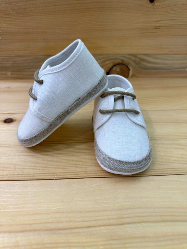 Scarpe culla bianca e corda Ambarabà - immagine 2