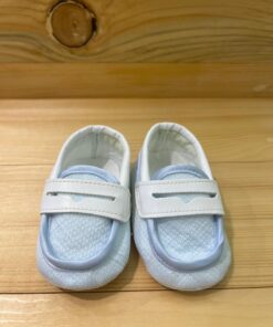 Scarpe culla celeste Myrumi