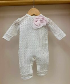 Tutina bianca e rosa Pappa e latte