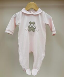 Tutina rosa orso con cuori