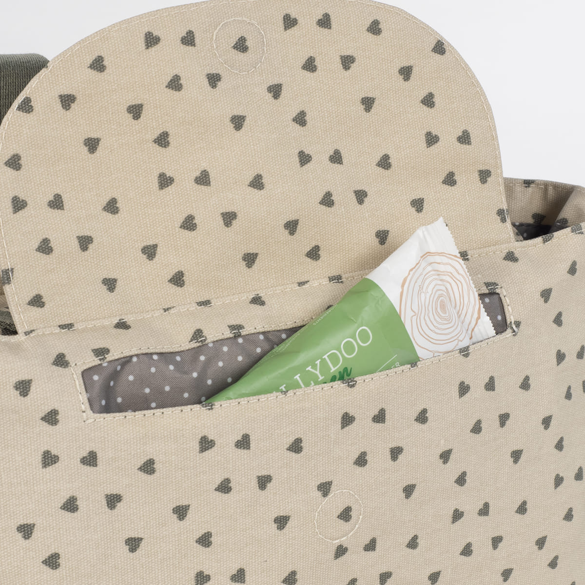 Borsa Organizer Cuori Poppy Muschio Walking Mum - immagine 5