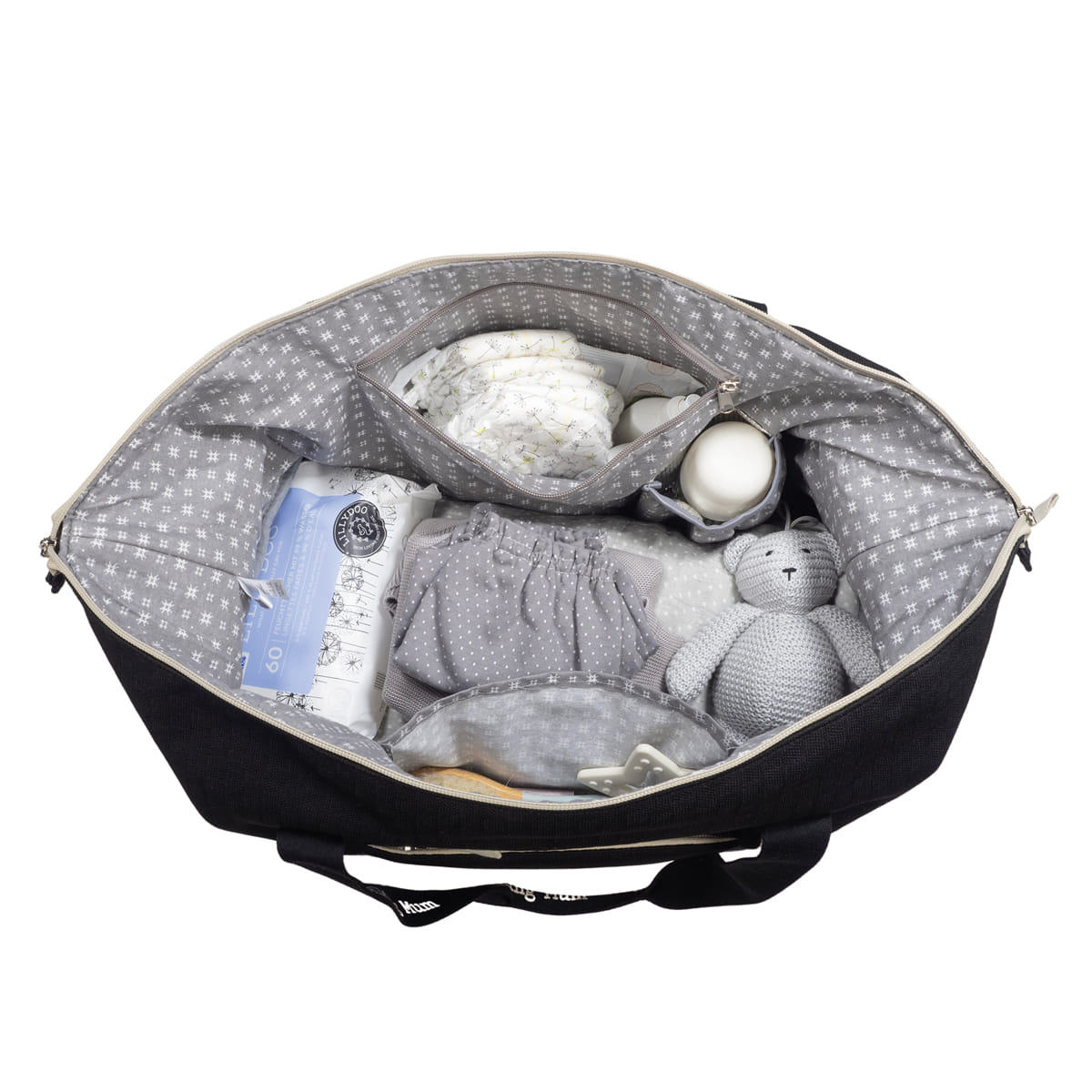 Borsone XL Eco Mum Nero Walking Mum - immagine 6