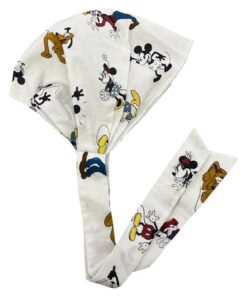 Cuffietta mare bianca topolino handmade