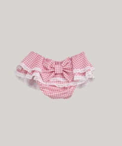 Copripannolino vichy rosa Nunù Beachwear