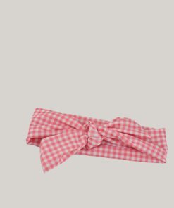 Fascia per capelli vichy rosa Nunù Beachwear