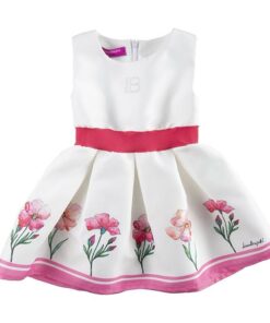 Abito bianco e rosa Laura Biagiotti