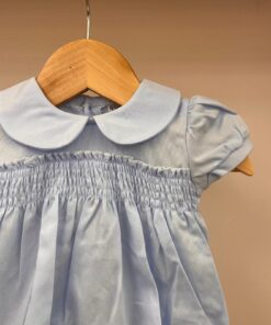 Alternative view of Pagliaccetto celeste con punto a smock Pappa e Latte