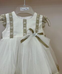 Alternative view of Abito bianco in tulle Ponto por Ponto