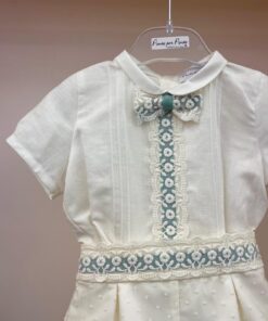 Alternative view of Completo 2 pezzi panna e verde salvia Ponto Por Ponto