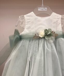 Alternative view of Abito verde salvia Ponto por Ponto