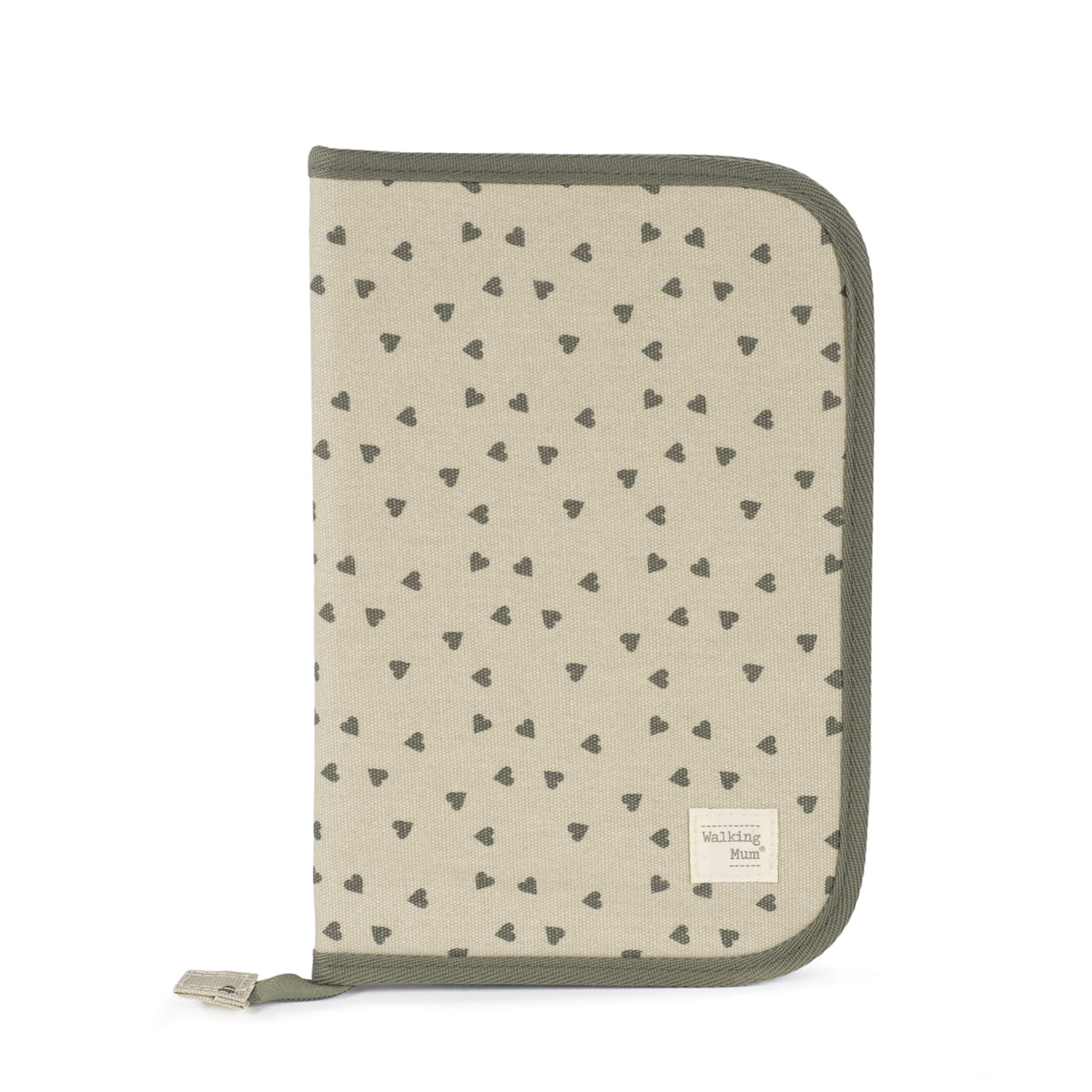 Portadocumenti Cuori Poppy Muschio Walking Mum