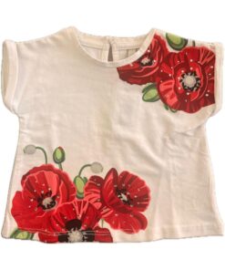 T-shirt con rose rosse Birba