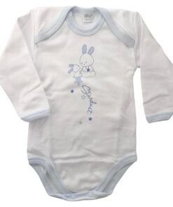 Body bianco cotone garzato conigli Ellepi