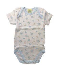 Body cotone garzato bianco con stampa animali Liabel
