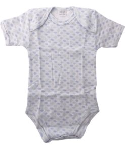 Body cotone garzato celeste nuvole Ellepi