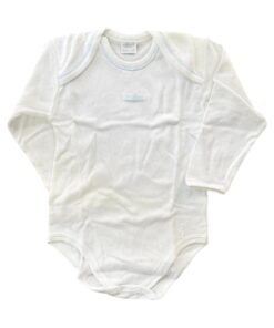 Body cotone garzato bianco stelle celeste Ellepi