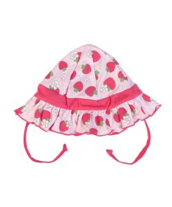 Cappello mare da pescatore rosa con fragole FS baby