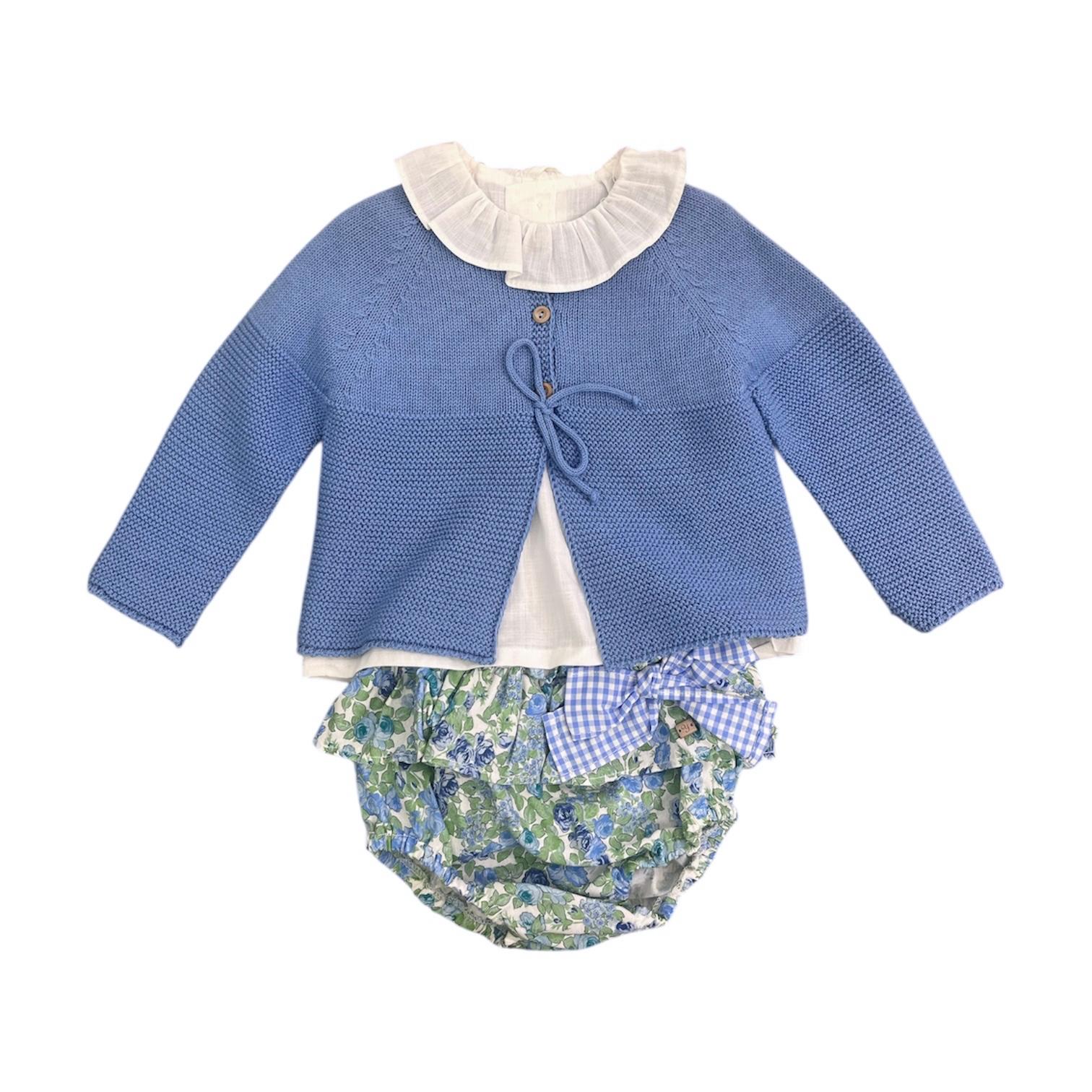 Cardigan maglietta e culotte Completo 3 pezzi Yoedu
