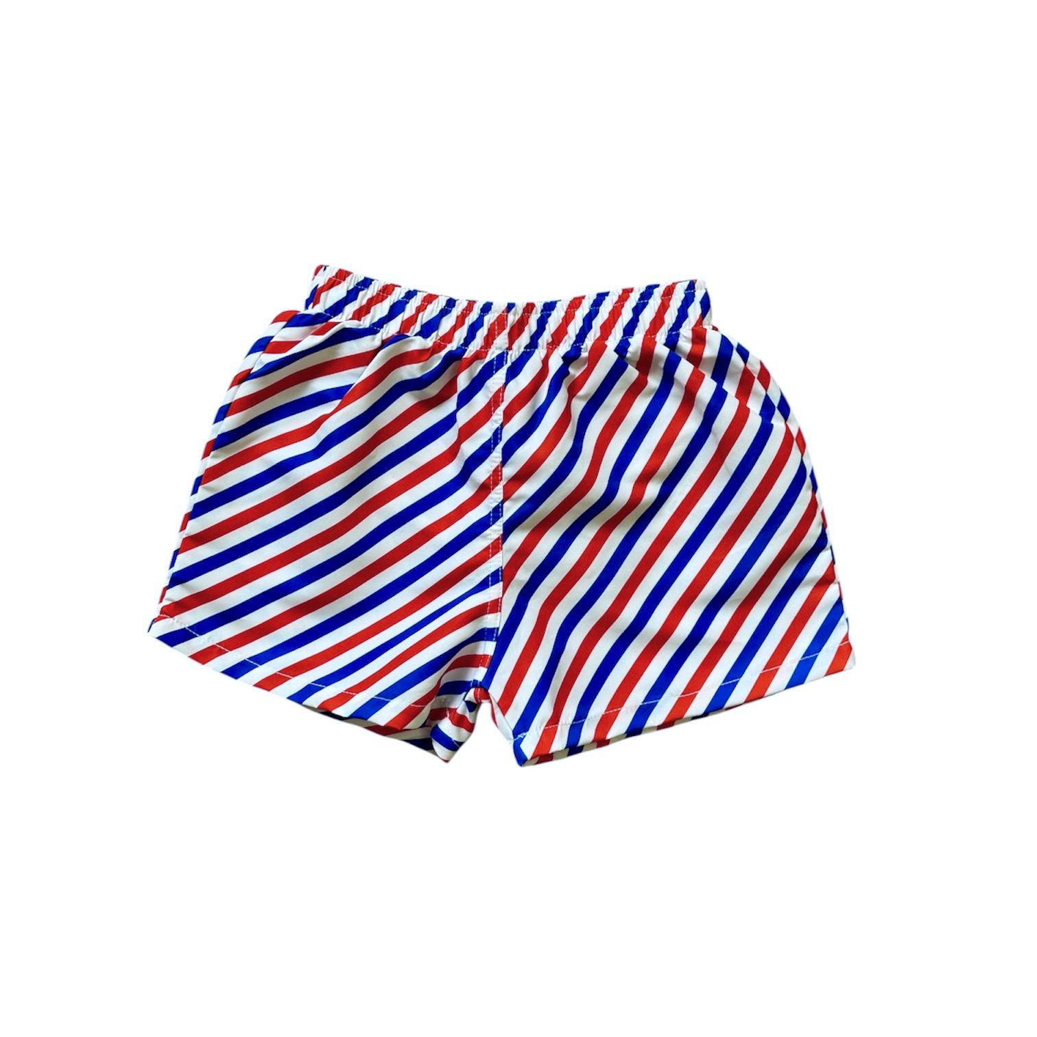 Boxer a righe rosse e blu Sardon