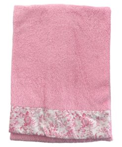 Telo mare rosa fiorato Sardon