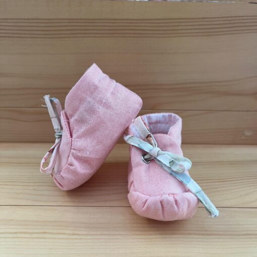 Scarpe culla rosa - immagine 2