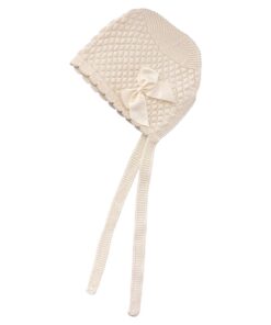 Cuffietta panna con fiocco Condor