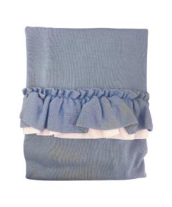 Coperta rouche blu avion Pappa e Latte